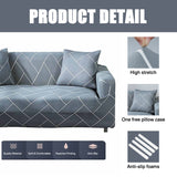 NEWEEN Sofa Cover High Stretch Elastic Fabric 1 2 3 Seater Sofa Slipcover Chair Loveseat Couch Cover Polyester Spandex Furniture Protector Cover with 1 Pillowcase (1 Seater, Checkerboard)