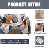 NEWEEN Sofa Cover High Stretch Elastic Fabric 1 2 3 Seater Sofa Slipcover Chair Loveseat Couch Cover Polyester Spandex Furniture Protector Cover with 1 Pillowcase (1 Seater, Checkerboard)