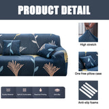 NEWEEN Sofa Cover High Stretch Elastic Fabric 1 2 3 Seater Sofa Slipcover Chair Loveseat Couch Cover Polyester Spandex Furniture Protector Cover with 1 Pillowcase (1 Seater, Checkerboard)