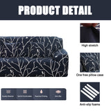 NEWEEN Sofa Cover High Stretch Elastic Fabric 1 2 3 Seater Sofa Slipcover Chair Loveseat Couch Cover Polyester Spandex Furniture Protector Cover with 1 Pillowcase (1 Seater, Checkerboard)