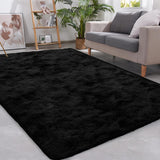 Debonair Super Soft Shaggy Rugs Fluffy Carpets 5x8 Feet Indoor Modern Plush Area Rugs for Living Room Bedroom Kids Room Nursery Home Decor Upgrade Anti-Skid Rectangular Fuzzy Rug, Dark Grey