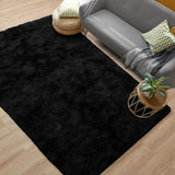 Debonair Super Soft Shaggy Rugs Fluffy Carpets 5x8 Feet Indoor Modern Plush Area Rugs for Living Room Bedroom Kids Room Nursery Home Decor Upgrade Anti-Skid Rectangular Fuzzy Rug, Dark Grey