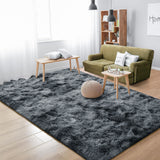 Debonair Super Soft Shaggy Rugs Fluffy Carpets 5x8 Feet Indoor Modern Plush Area Rugs for Living Room Bedroom Kids Room Nursery Home Decor Upgrade Anti-Skid Rectangular Fuzzy Rug, Dark Grey